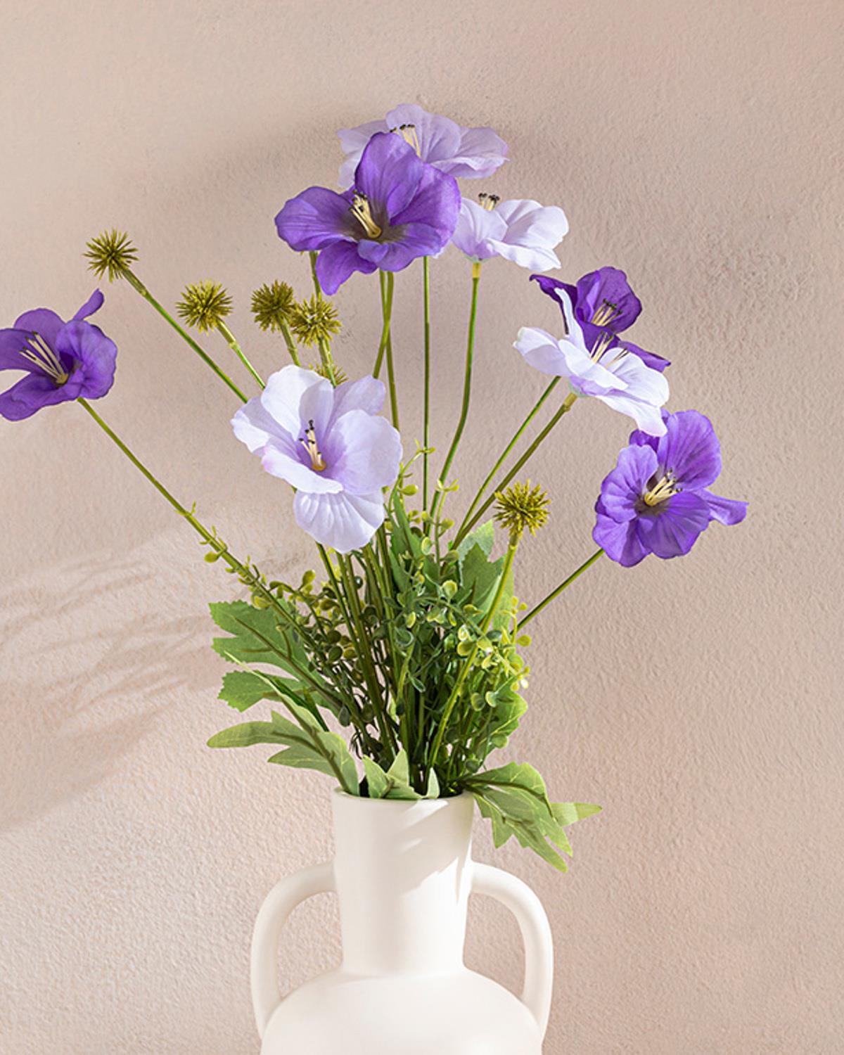 Narcissus Изкуствено Цвете Един Стрък Пластмаса 60 см Виолетов..