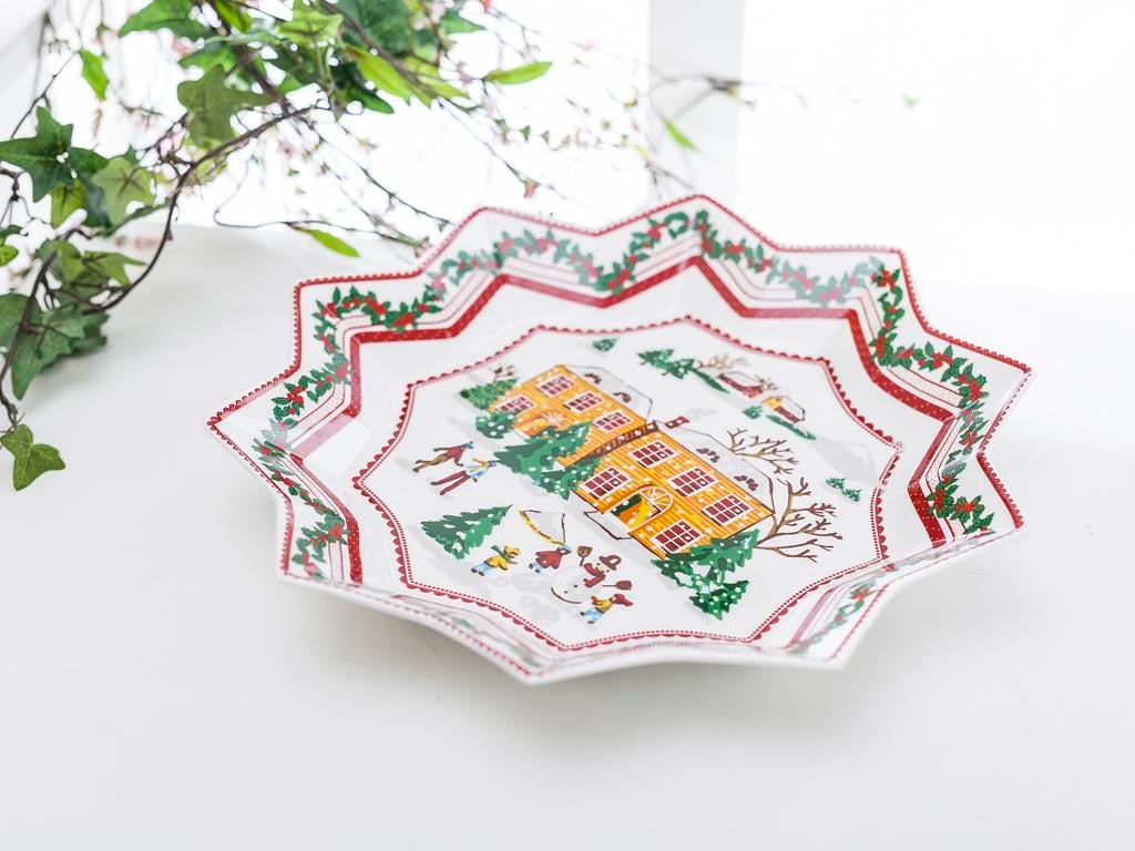 New Year 3 Чиния за Сервиране Bone China . .