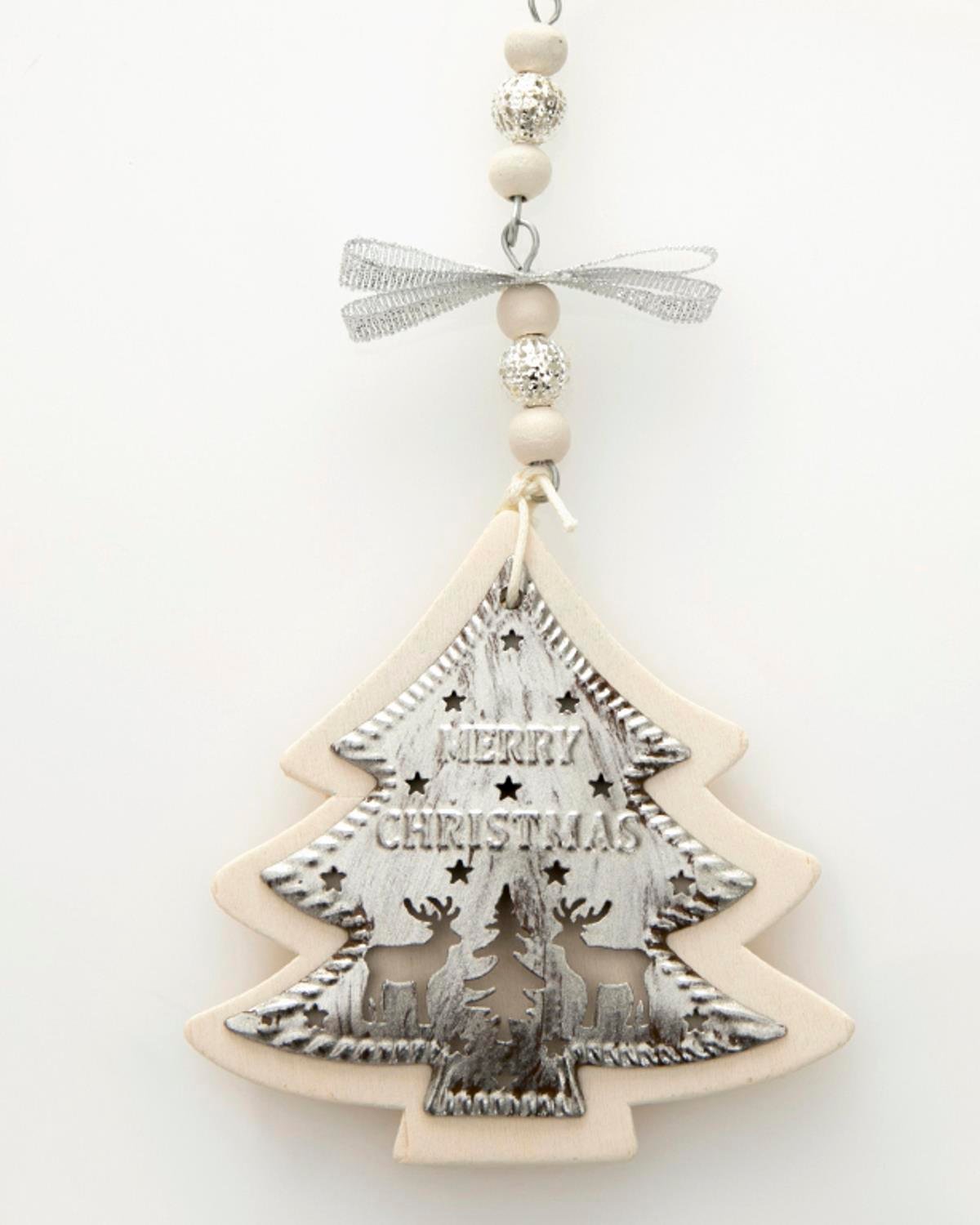 New Year Висящ Аксесоар 8x15x1.5 cm Сребърен