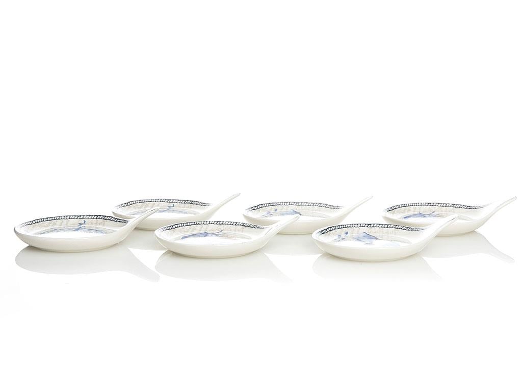 Ocean Blue 6 бр. Bone China BLUE..