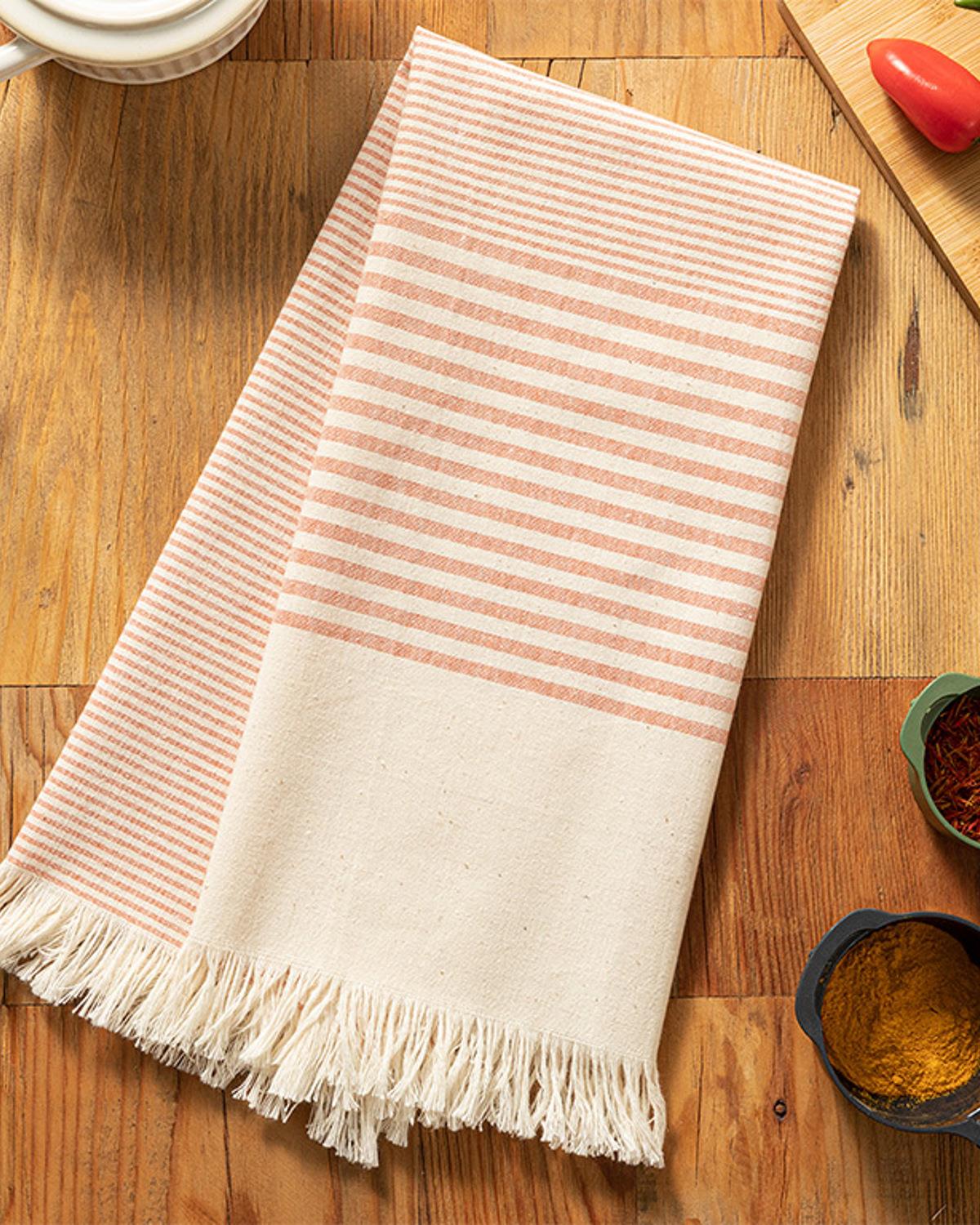 Organic Striped Кърпа За Сушене Памук 40x60 см Оранжев