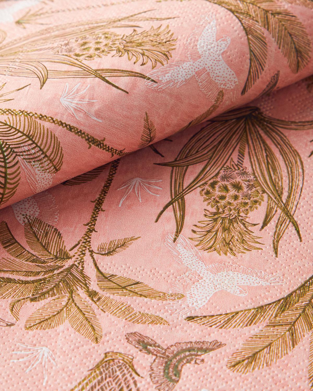 Palm Хартиени Салфетки 20 бр. Хартия 33x33 см Розов