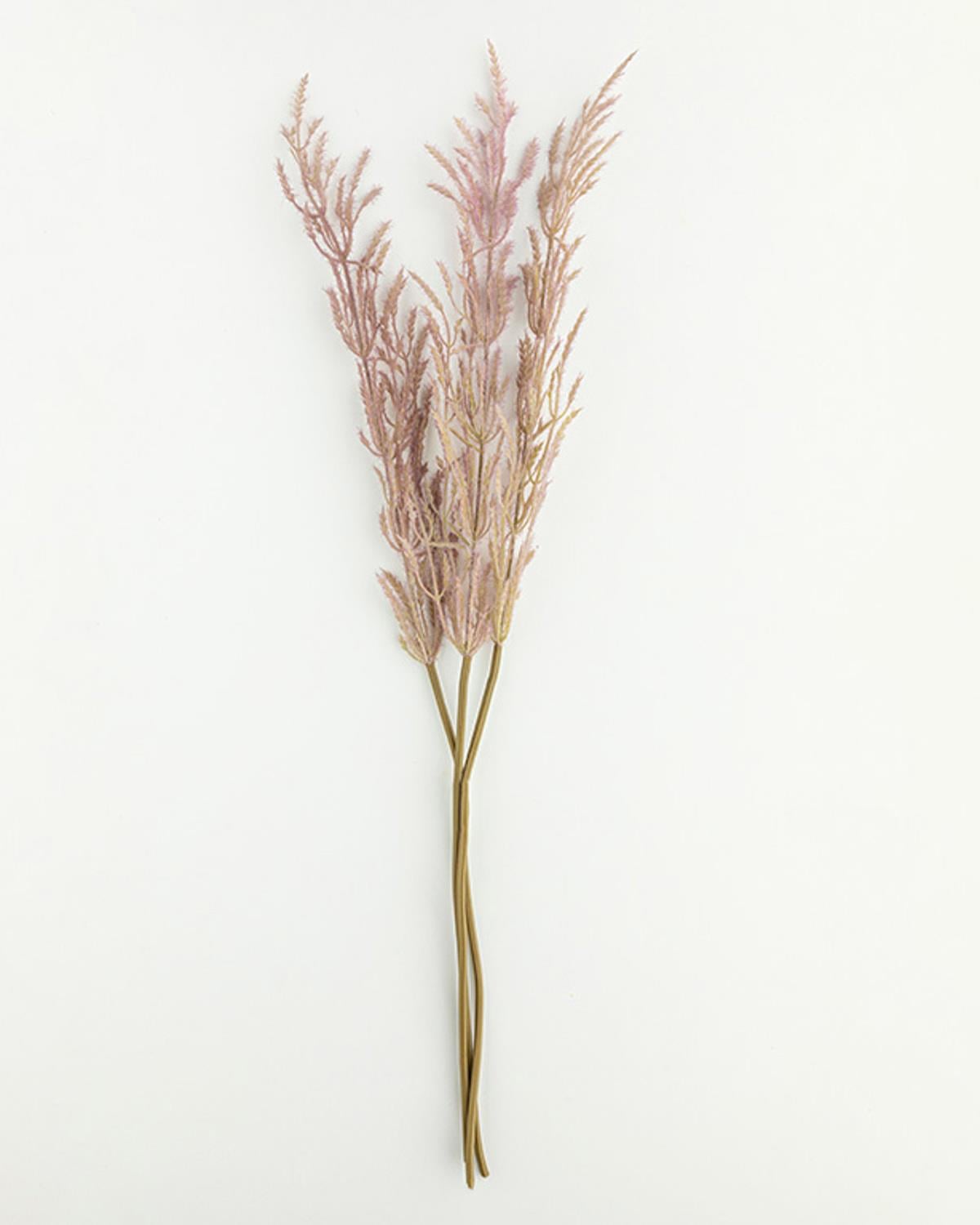 Pampas Изкуствено Цвете Един Стрък Пластмаса 70 см Виолетов..