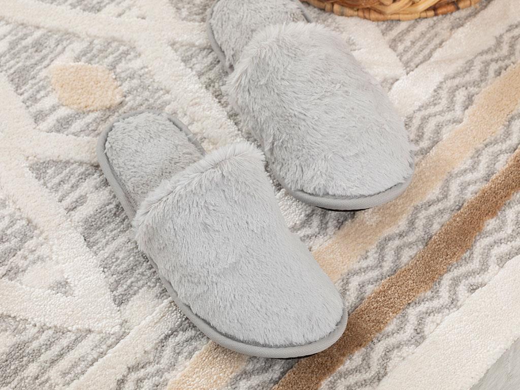 Pando ПАНТОФИ ЗА ДОМА Дамски Плюш 36-38 Gray