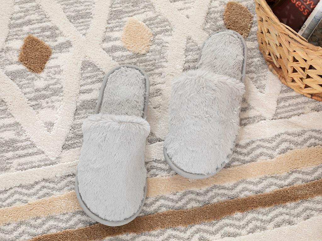Pando ПАНТОФИ ЗА ДОМА Дамски Плюш 39-41 Gray