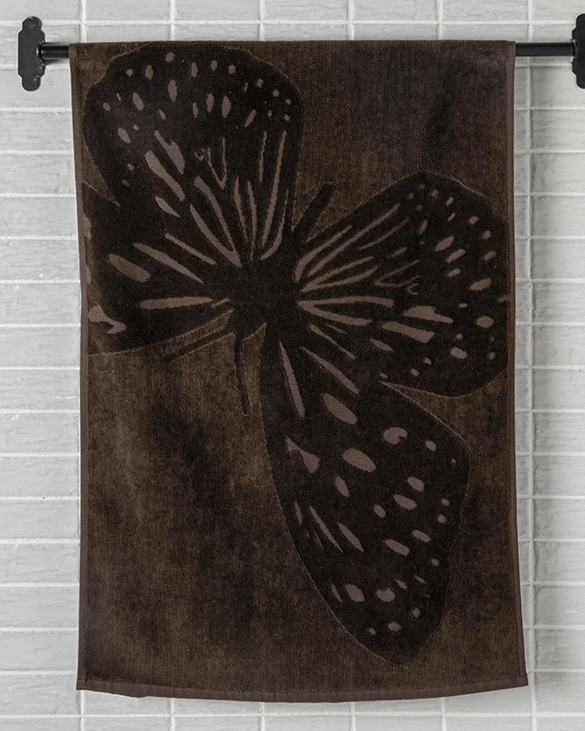 Papillion Хавлия За Лице Жакардово Кадифе, Кафяво, 50 X 80 Cm