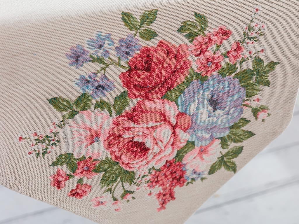 Paradise Rose Ранър Панама 35x110 cm Light Beige
