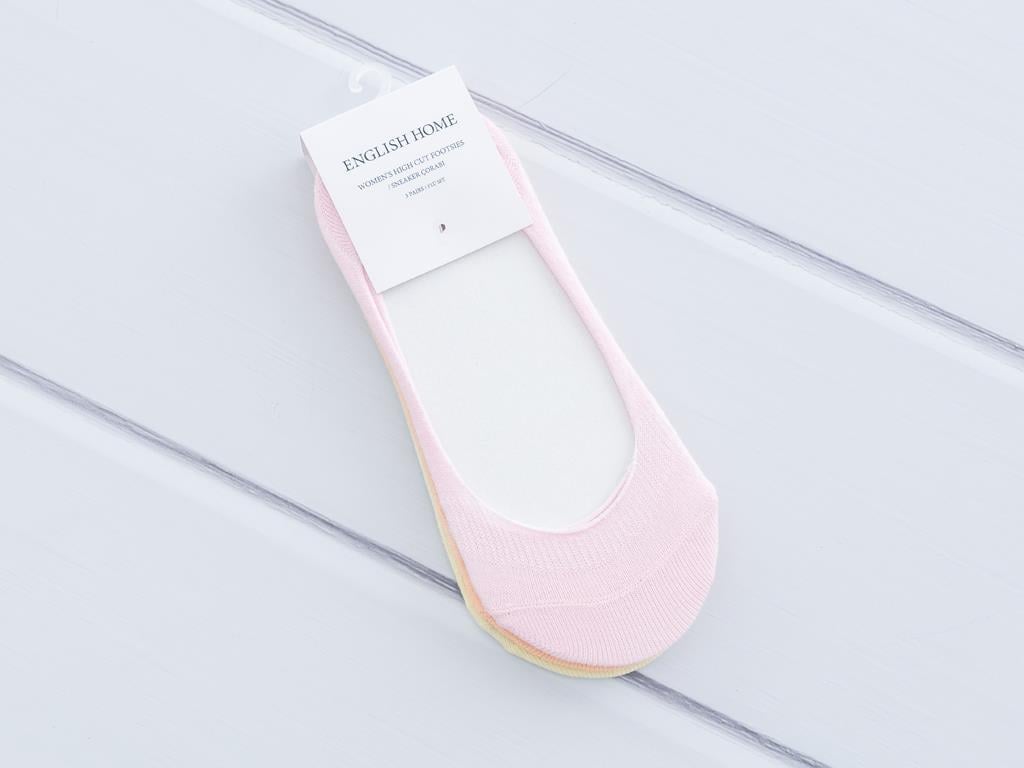 Pastel Дамски бабети 3 броя Памучен 35 - 39 Pink-Yellow
