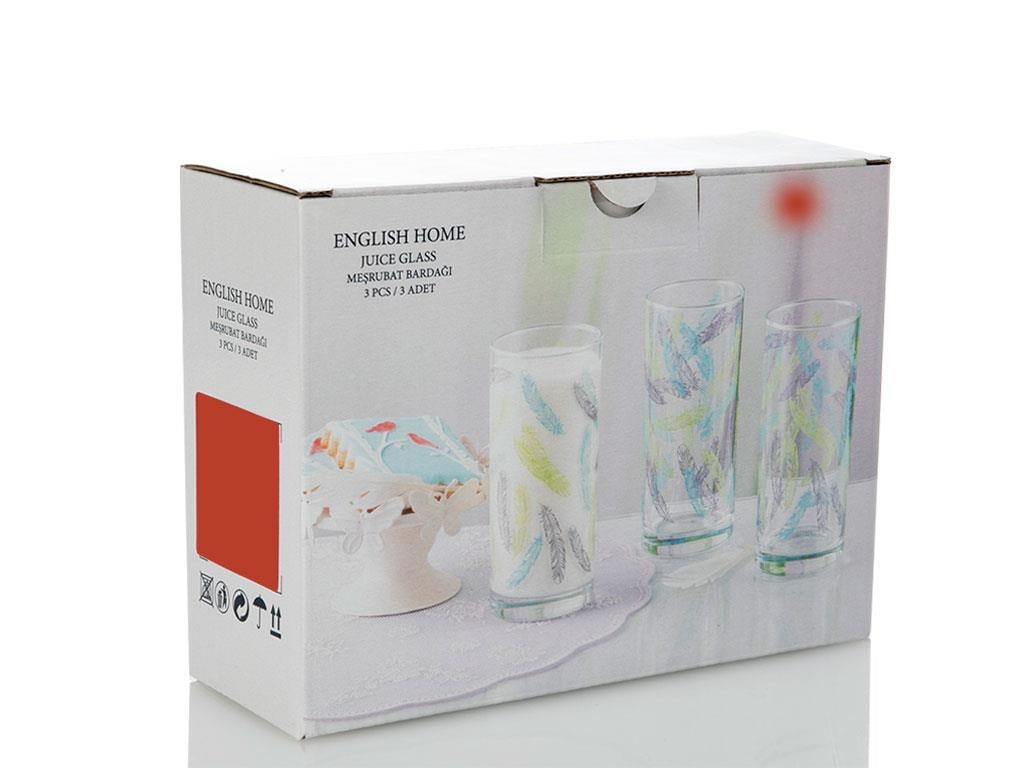 Patterned ЧАША ЗА БЕЗАЛКОХОЛНО 3 бр. Cam 290 ml Colorful.