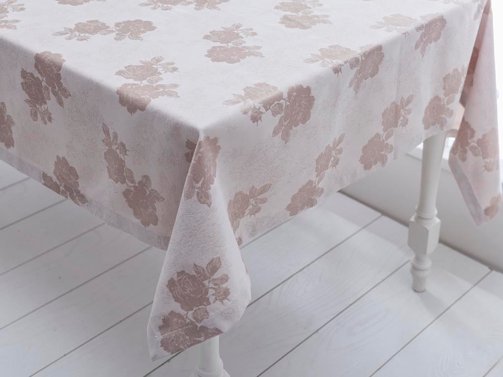 Pavia Покривка за Маса Тъкан Жакардов 150x220 cm Light Beige