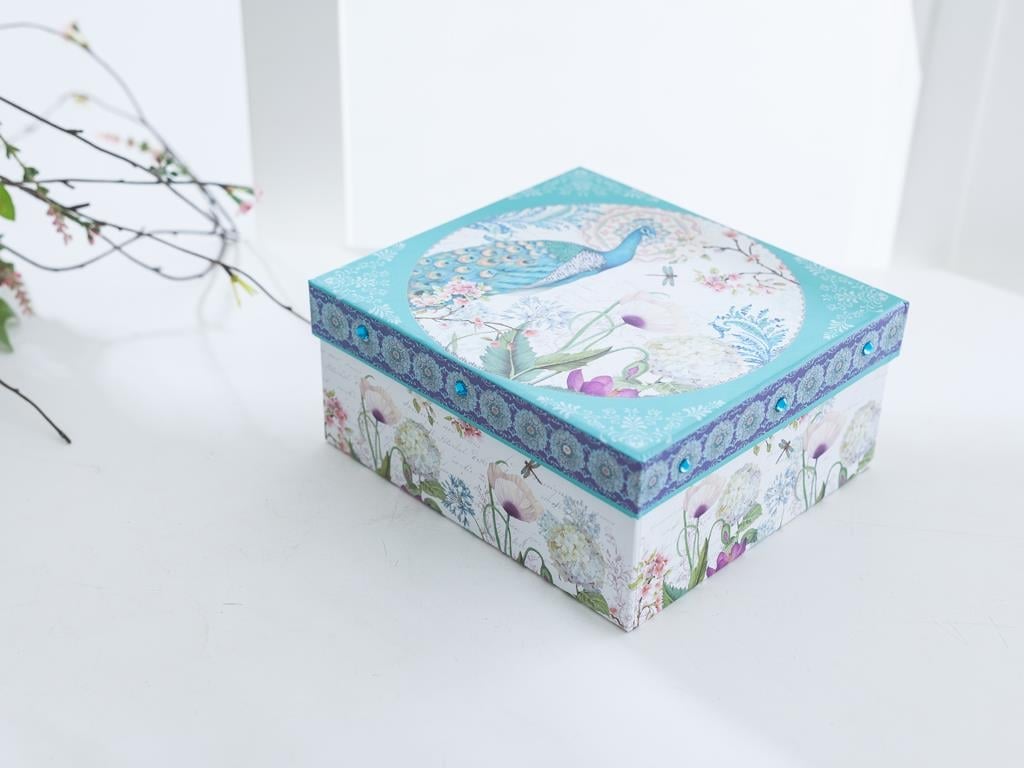 Peacock ЧАША ЗА ПОПАРВАНЕ Порцелан . Turquoise