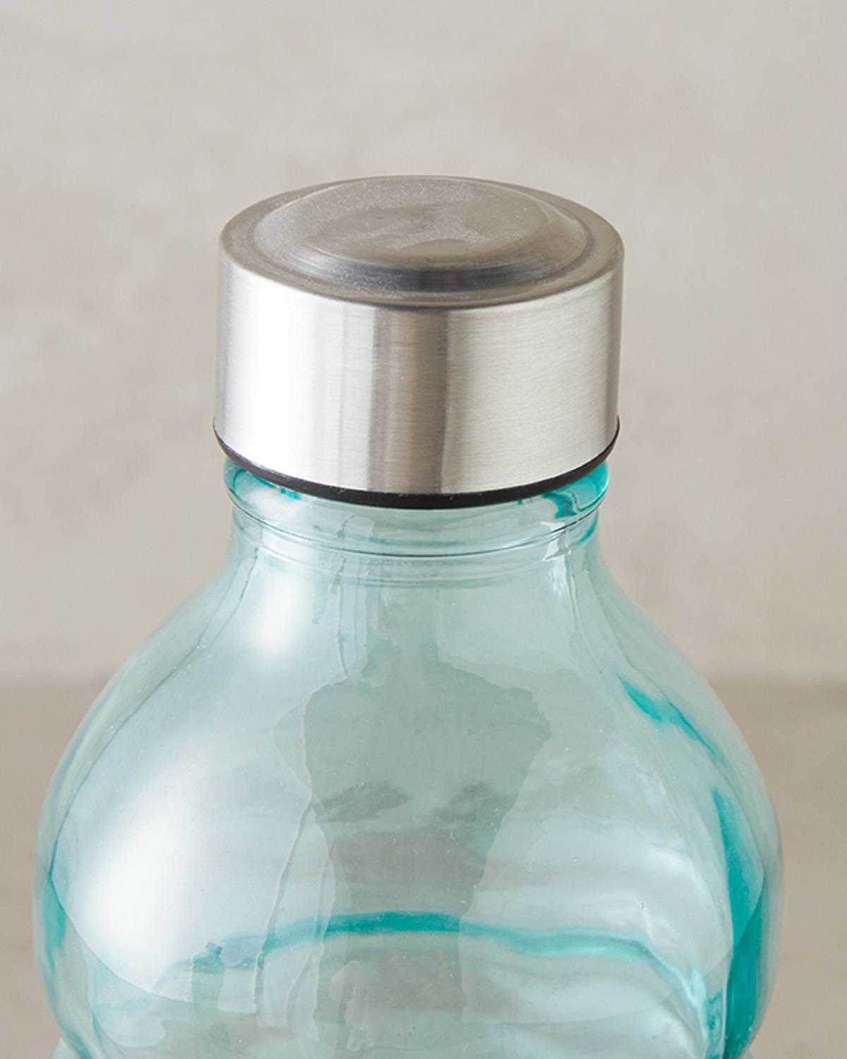 Pearly Шише Стъкло, Синьо, 500 Ml