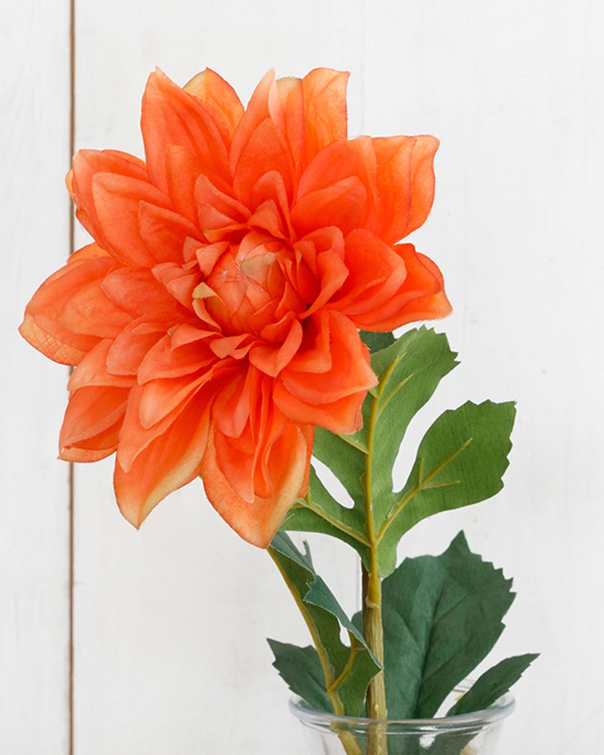 Peony Изкуствено Цвете 67 см Оранжев