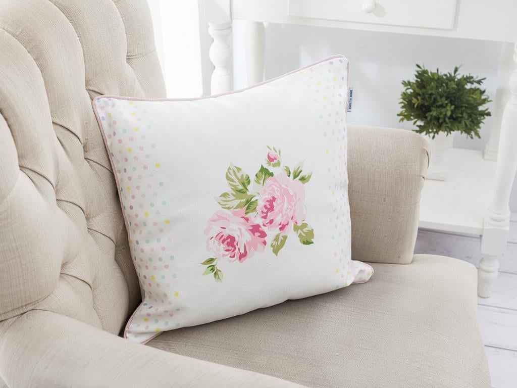 Peony Dream ВЪЗГЛАВНИЦА Вътрешен кок Дигитална щампа 40x40 cm Pink
