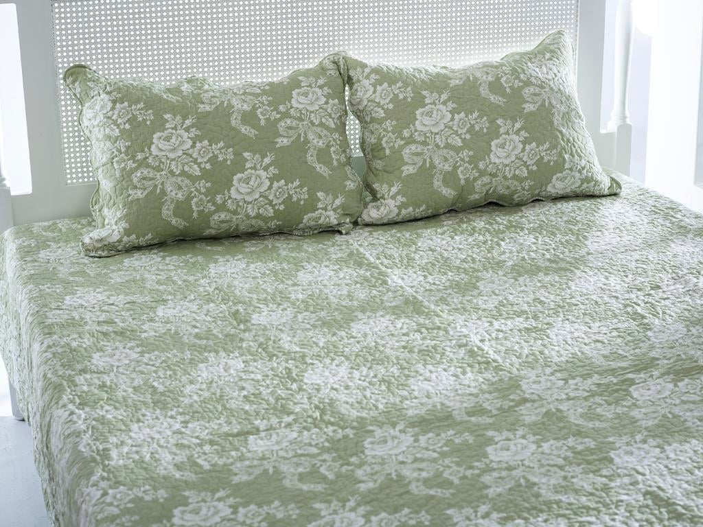 Peridot ПОКРИВКА ЗА ЛЕГЛО К Tek Kişilik Country 160x240 cm Green