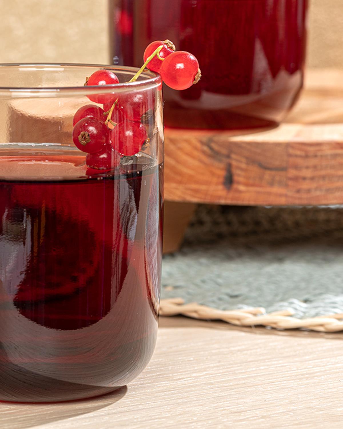 Petunia Чаша За Безалкохолно 3 Бр., Стъкло, Кафяво, 270 Ml