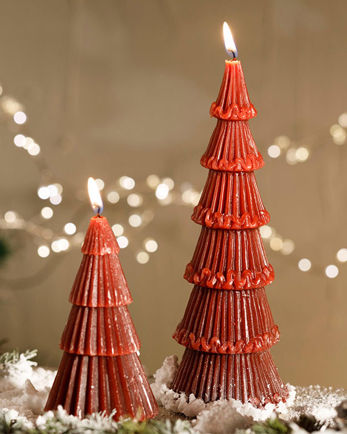 Pine Tree Свещ Парафин 7,5x7,5x22,5 см Дамсон
