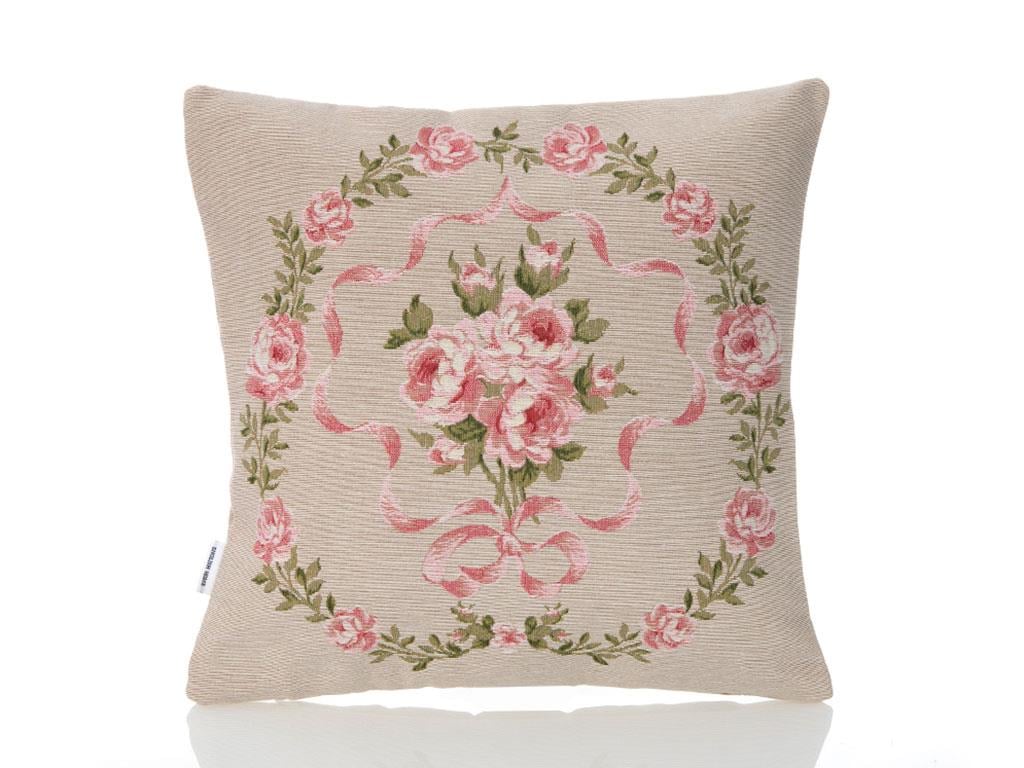Pink Roses ВЪЗГЛАВНИЦА Без пълнеж Панама 45x45 cm Light Pink,