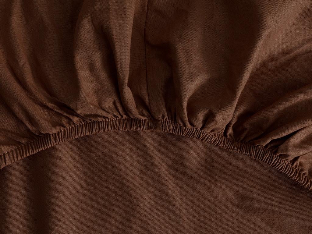 Plain СПАЛНО БЕЛЬО КОМПЛЕ За един човек Памучен 160x220 cm Кафяво-голо