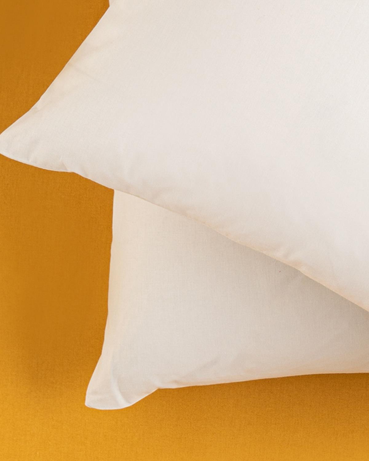 Plain Кълъфка За Възглавни 2Бр., Памучен, Кремово, 50 X 70 Cm