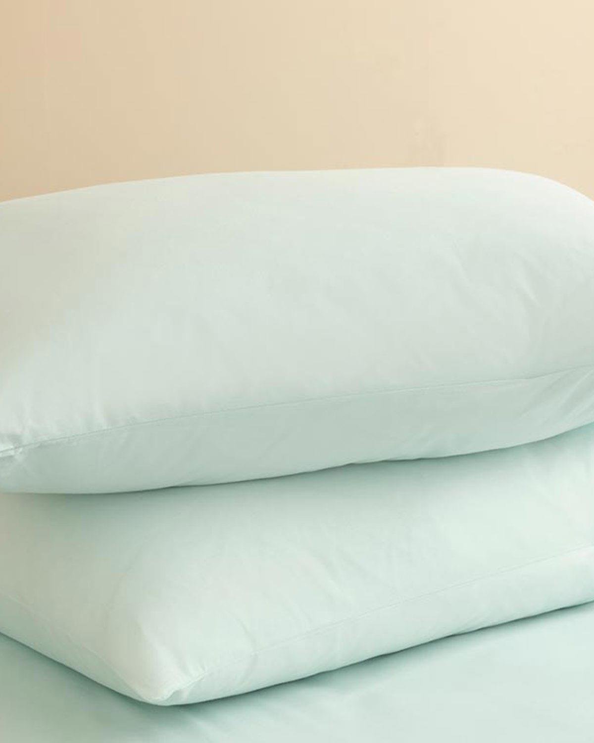 Plain Калъфка За Възглавница 2 бр. Памучен 50x70 см Светъл селадон