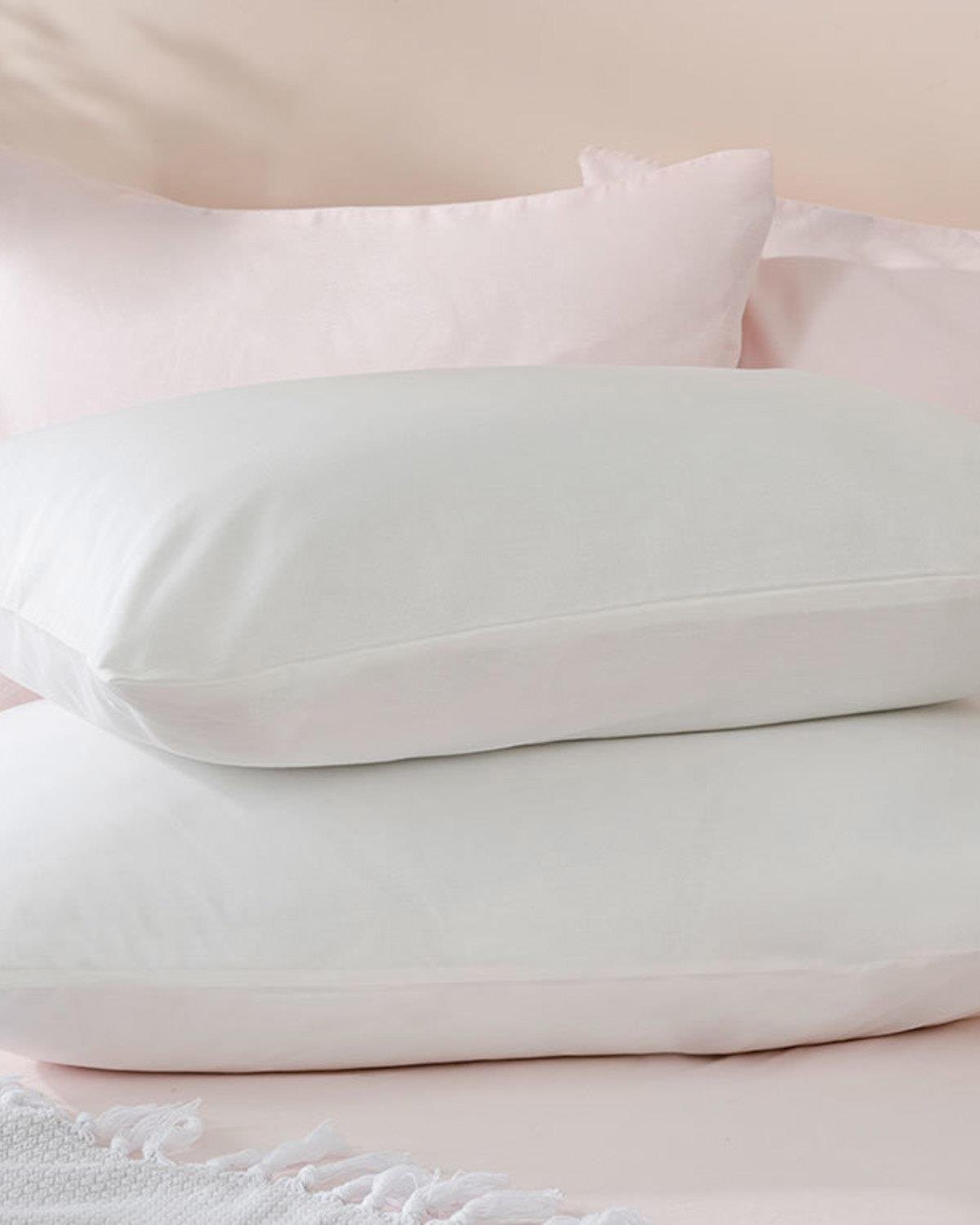 Plain Cotton 2 pcs Pillowcase 50x70 cm Off White