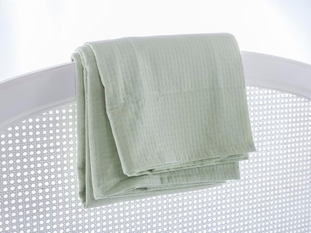 Plain ПОКРИВКА Двоен Памучен 200x220 cm Green