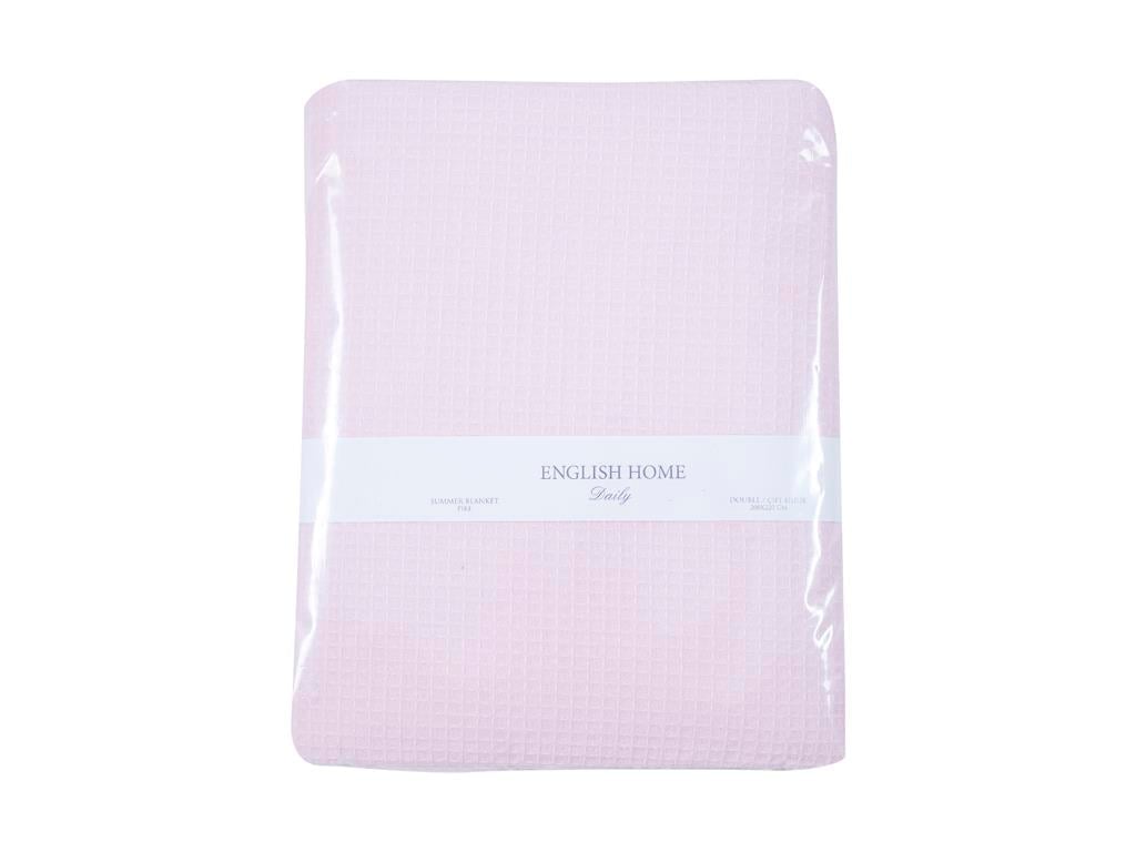 Plain ПОКРИВКА Двоен Памучен 200x220 cm Light Pink,