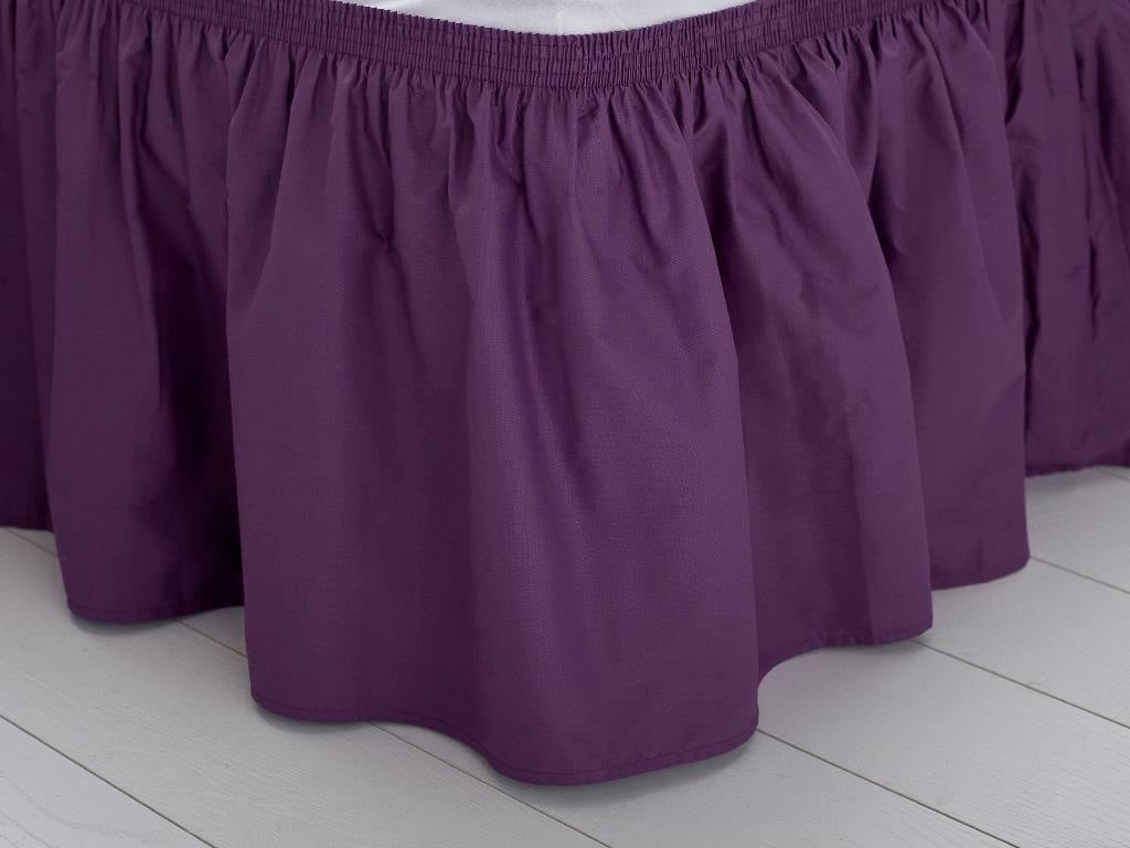 Plain ПОЛА ЗА ЛЕГЛО Двоен Памучен 40x800 cm Dark Purple