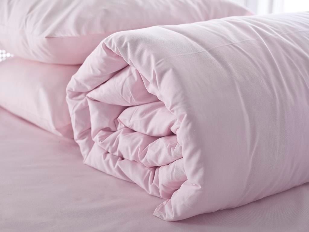 Plain СПАЛНО БЕЛЬО Кing size Памучен 240x220 cm Pink