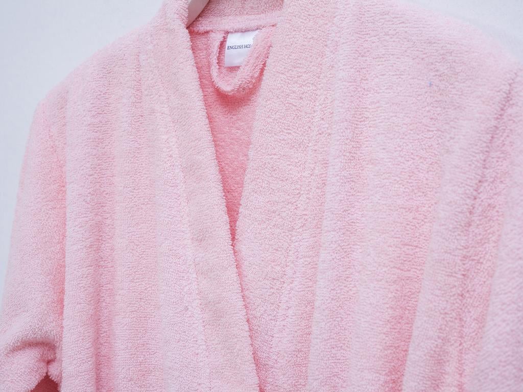 Plain ХАЛАТ Дамски Памучен L Light Pink,