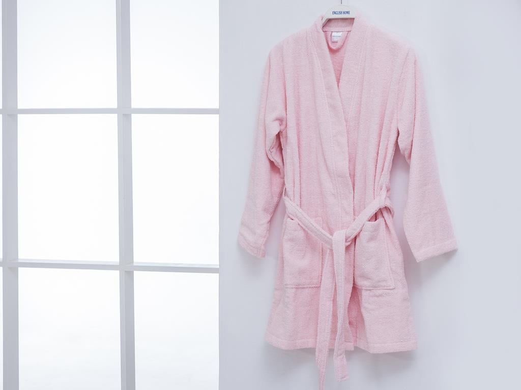 Plain ХАЛАТ Дамски Памучен L Light Pink,