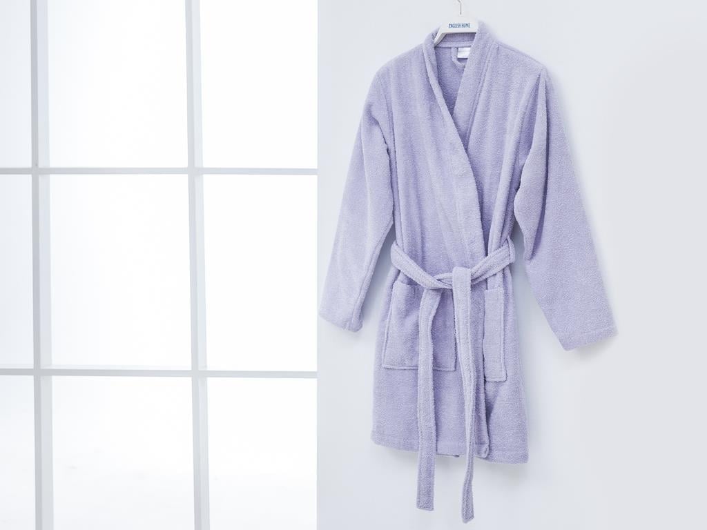 Plain ХАЛАТ Дамски Памучен L Lilac.