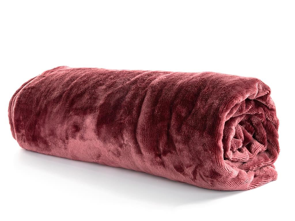 Plain ОДЕАЛО Tek Kişilik Ултра софт 150x200 cm Dark Rose Color