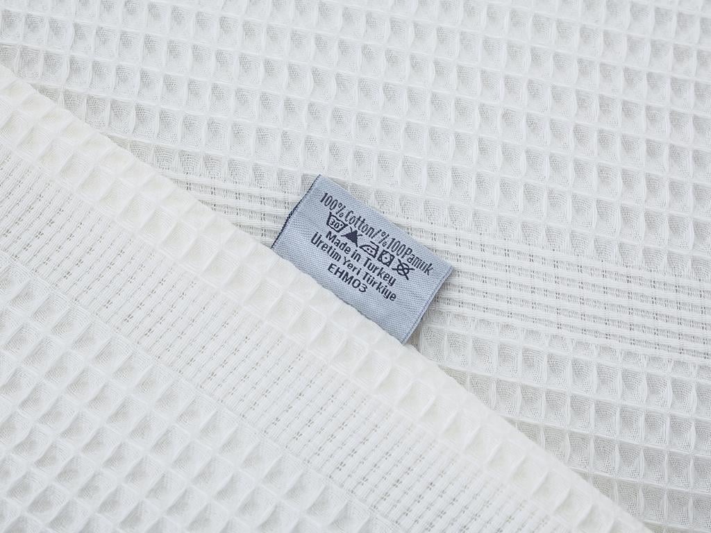 Plain ПОКРИВКА Tek Kişilik Памучен 150x230 cm Ecru