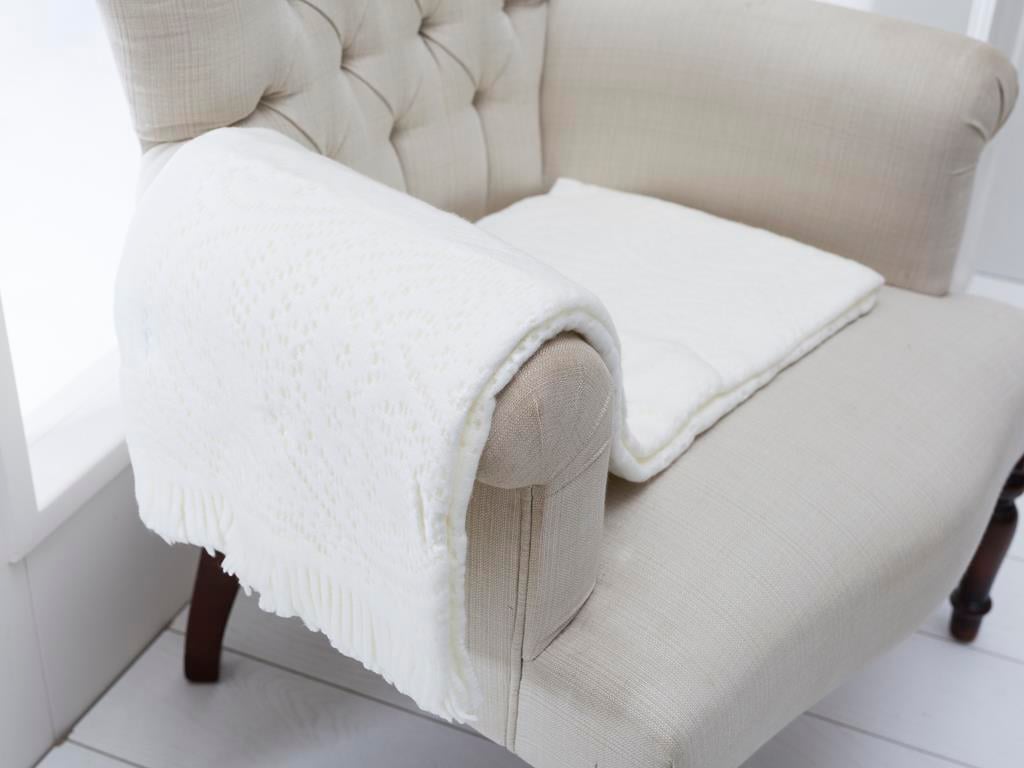 Polyanna ШАЛ ЗА КРЕСЛО Плетиво 130x170 cm Light Cream