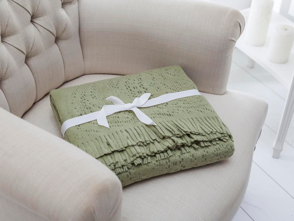 Polyanna ШАЛ ЗА КРЕСЛО Плетиво 130x170 cm LightGreen