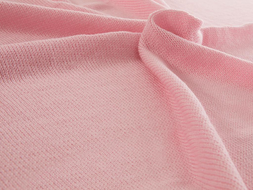 Pompom БЕБЕШКО ОДЕАЛО С помпони Трикотаж 90x90 cm Pink