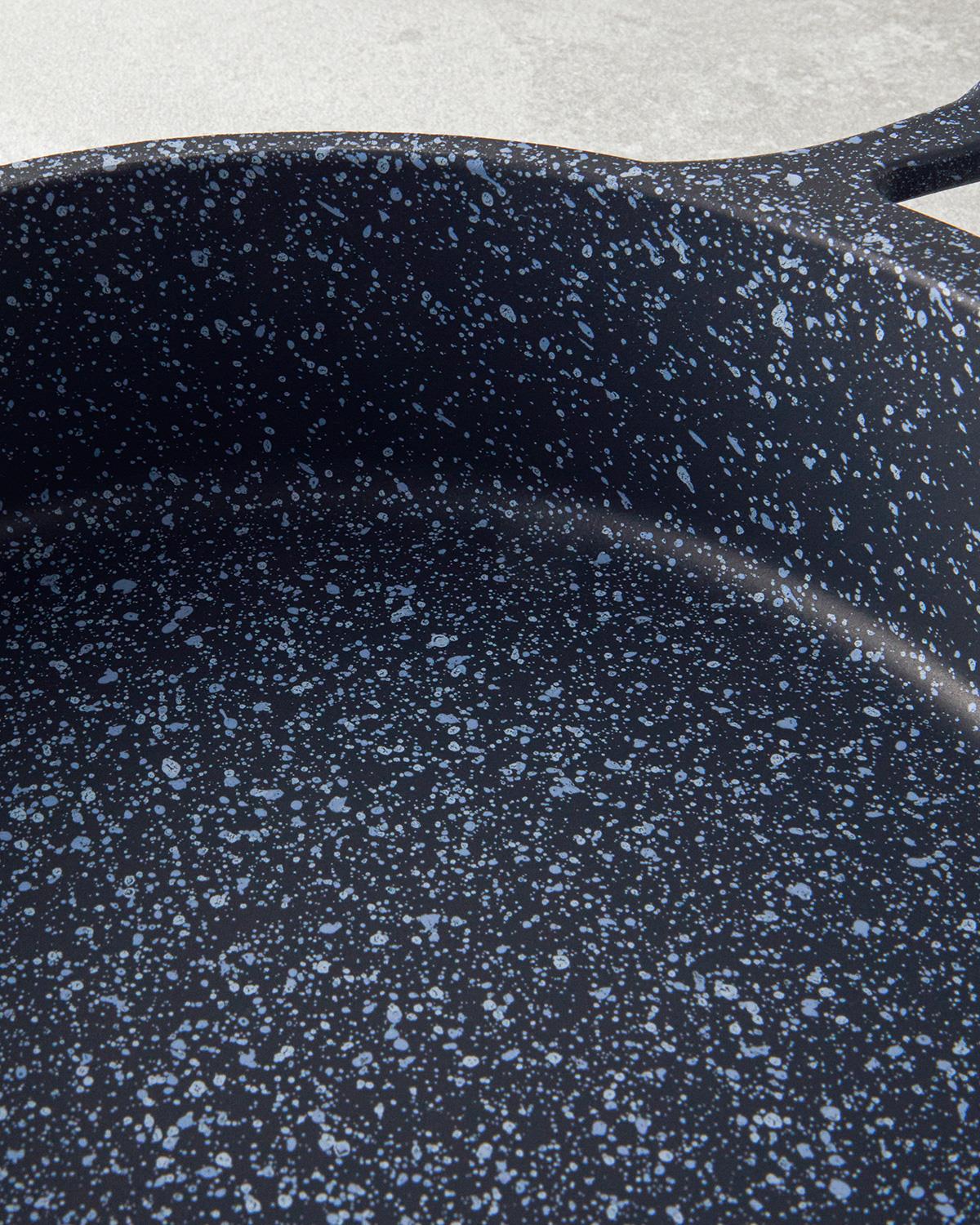 Aluminum Shallow Frying Pan 18 cm Gray - Blue