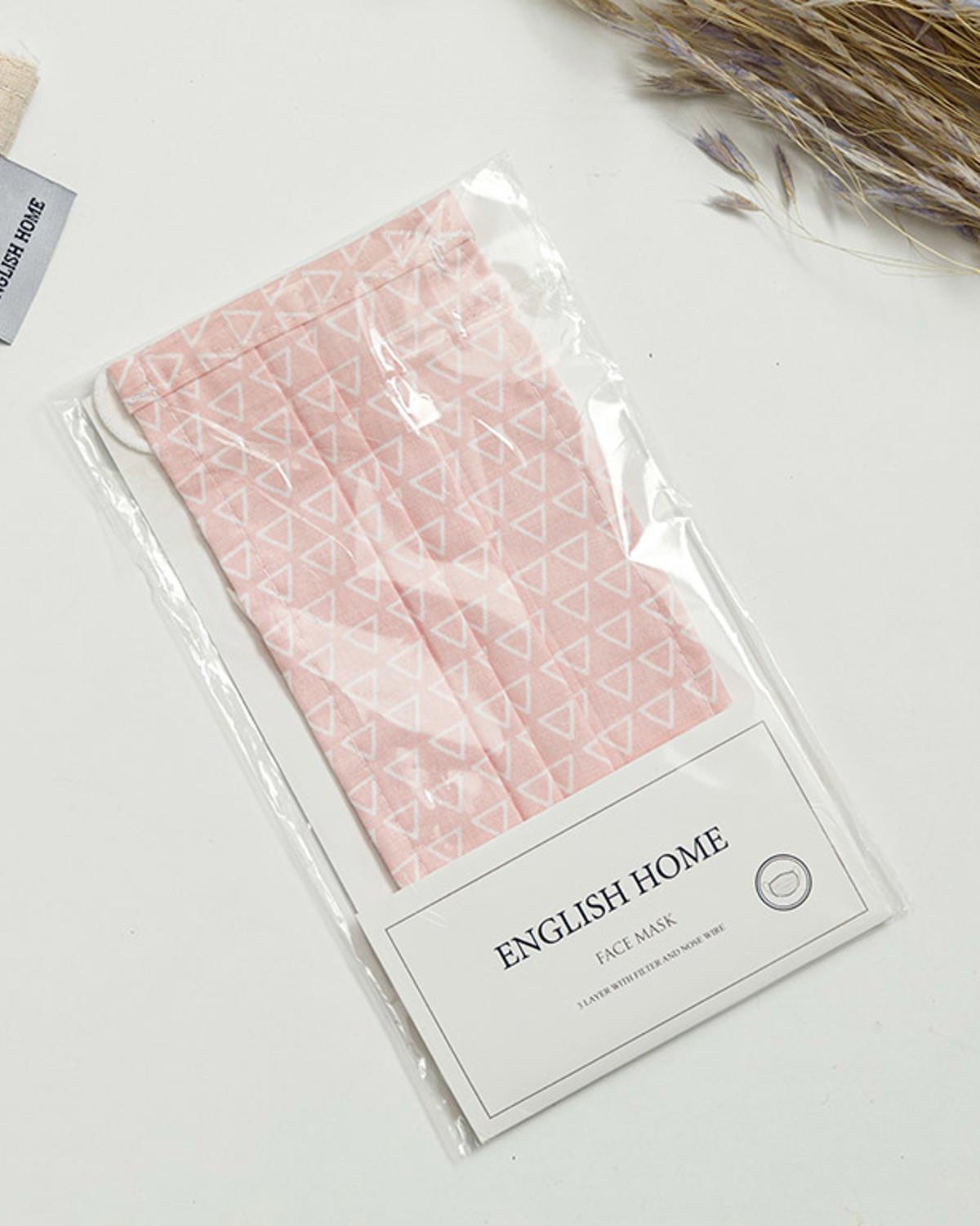 PURE PINK Маска Памук 9,5x18 см Светлорозов