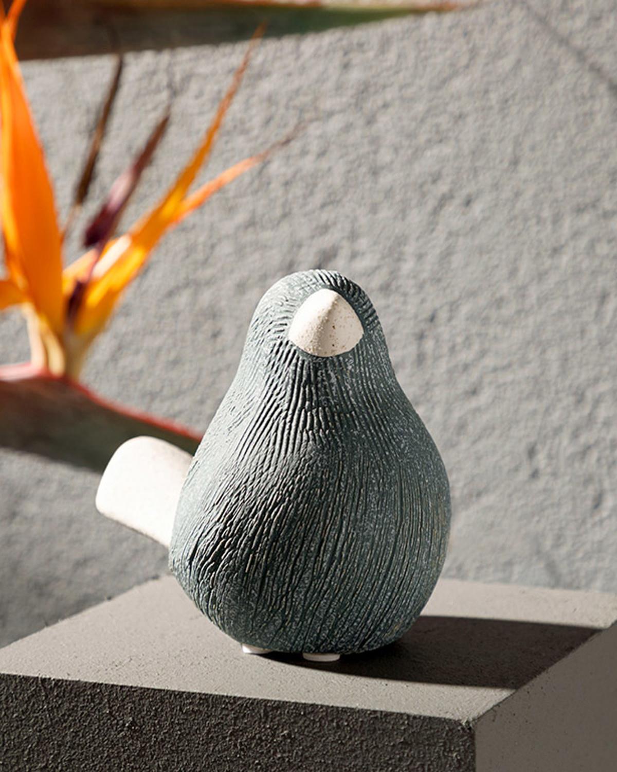 Queer Bird Фигурка Каменна керамика 12,5X8X10,5 см Сив