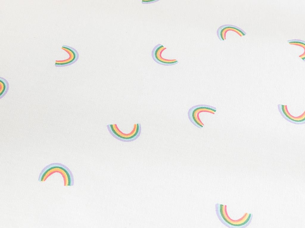 Rainbows БЕБЕШКИ ЧАРШАФ С ЛАС Памучен 70x140 cm White