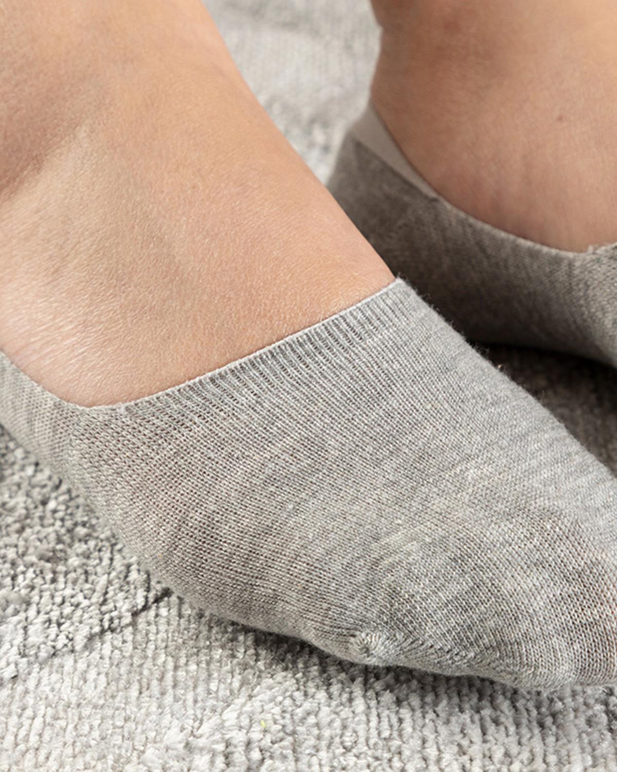 Regular Чорапи Бабет Дамски 2 Бр., Памучен, Черно-Сиво, Standart