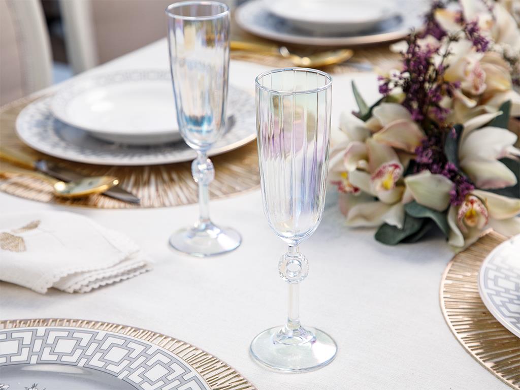 Rio Чаша За Шампанско 2 Бр., Стъкло, Цветен, 150 Ml