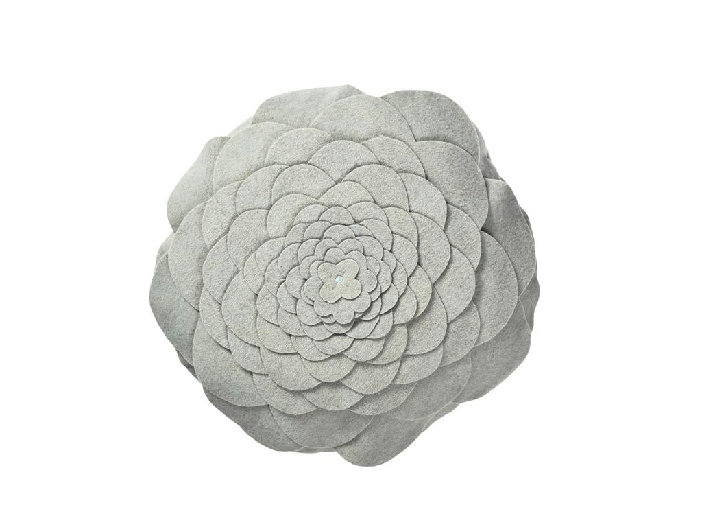 Rosa ВЪЗГЛАВНИЦА Под формата на роза Вълна 40 cm Seledon,