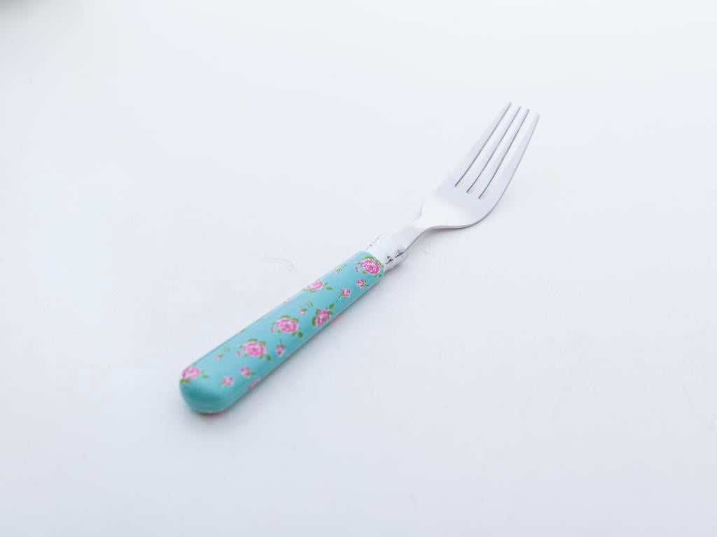 Rose And Lace Stainless Steel 6 pcs Dessert Fork 1.5 mm Mint