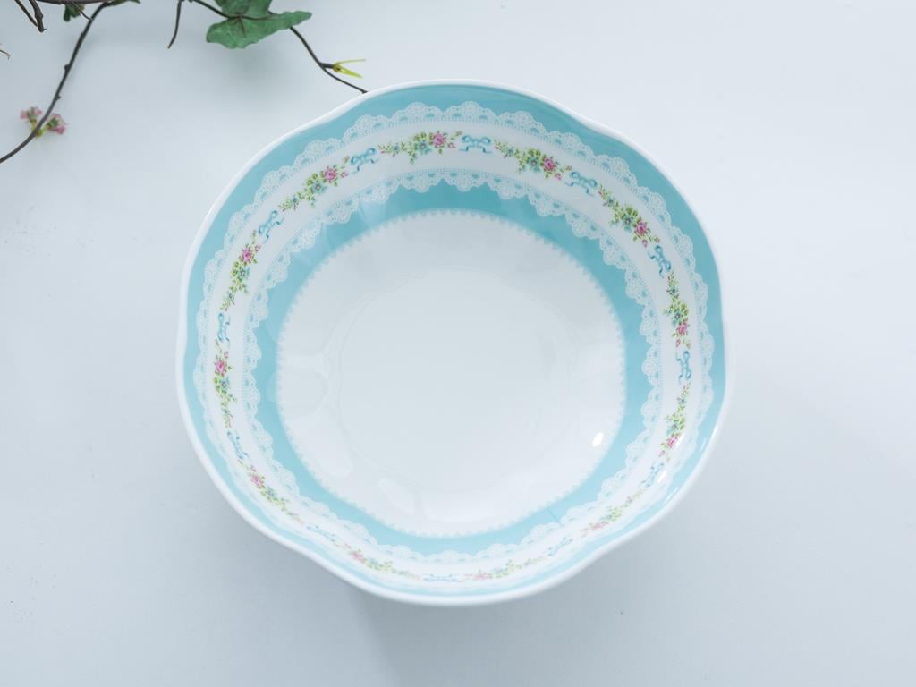 Rose And Lace Купа Bone China 23 cm Pink