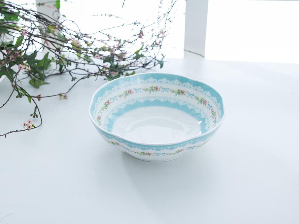 Rose And Lace Купа Bone China 23 cm Pink