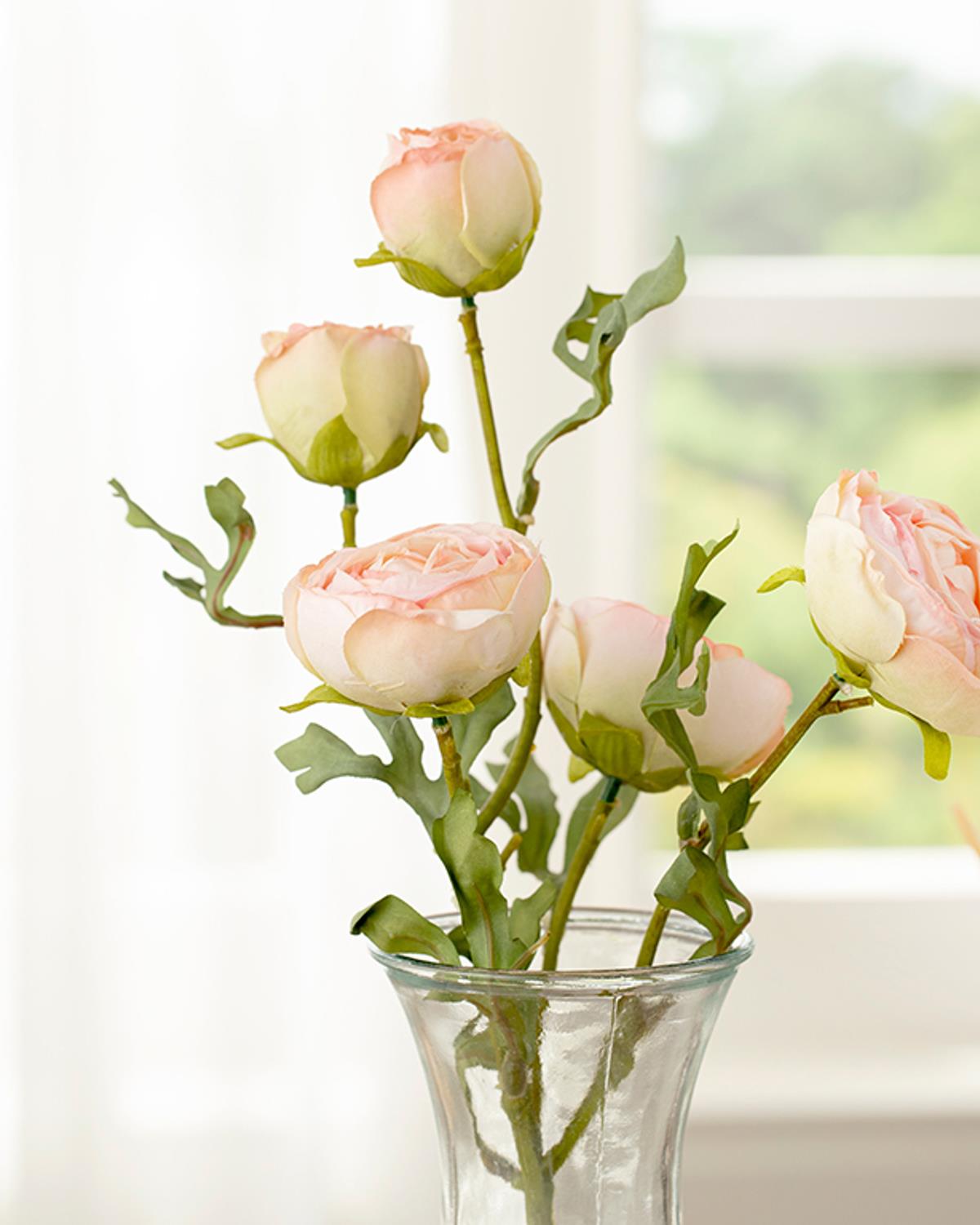 Rose Bouquet Artificial Flower - One Pc 61 cm Cream
