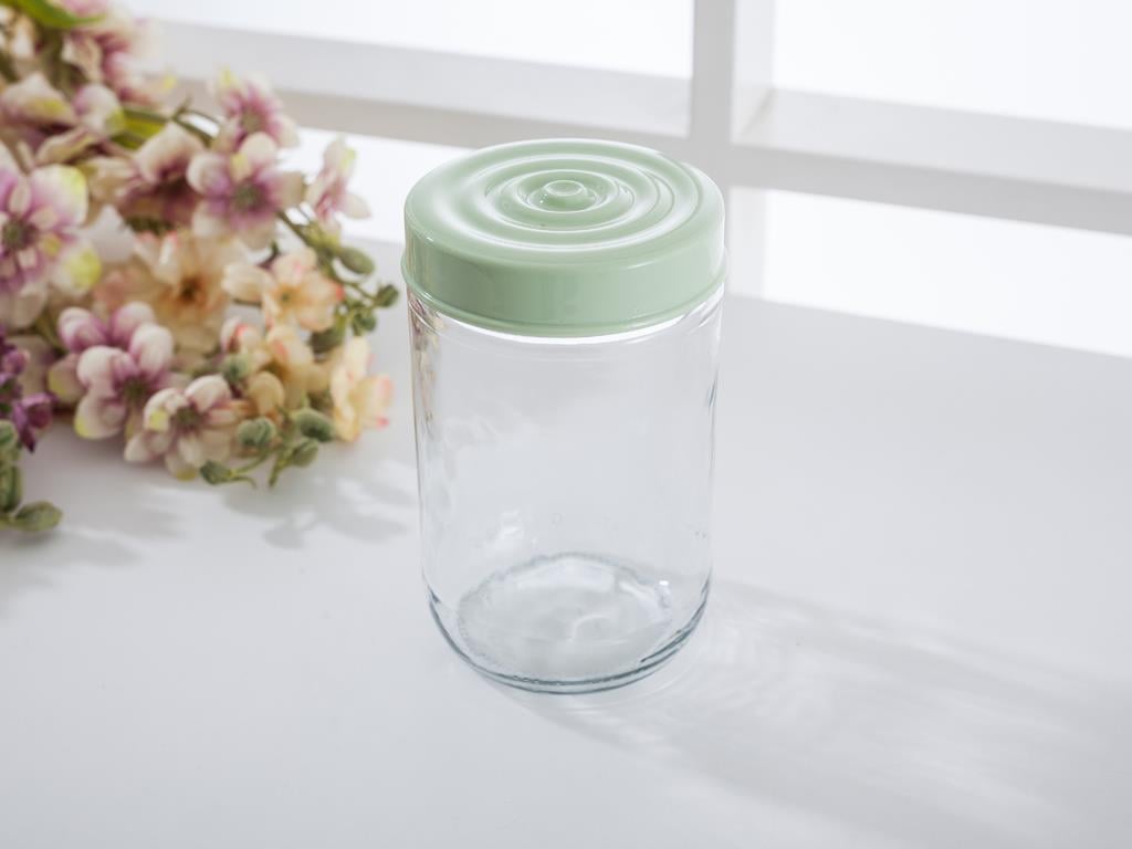 Rose БУРКАН Стъклен с капак Cam 660 ml Mint